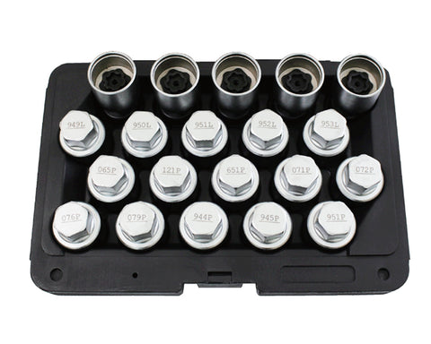 Volvo Wheel Lock Screw Socket Kit (20 pcs)