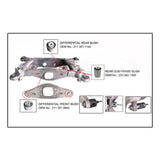 Mercedes Benz Differential Bushing Removal and Installer Tool Kit ((W211, W219, R230)