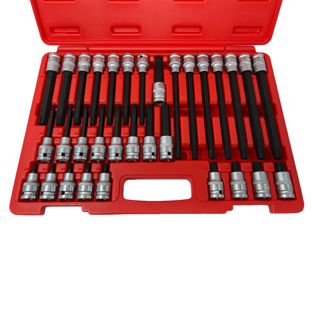 seibe　1/2 TEKTON 1/4 in Drive Hex Bit Socket Set with Rail, 11-Piece